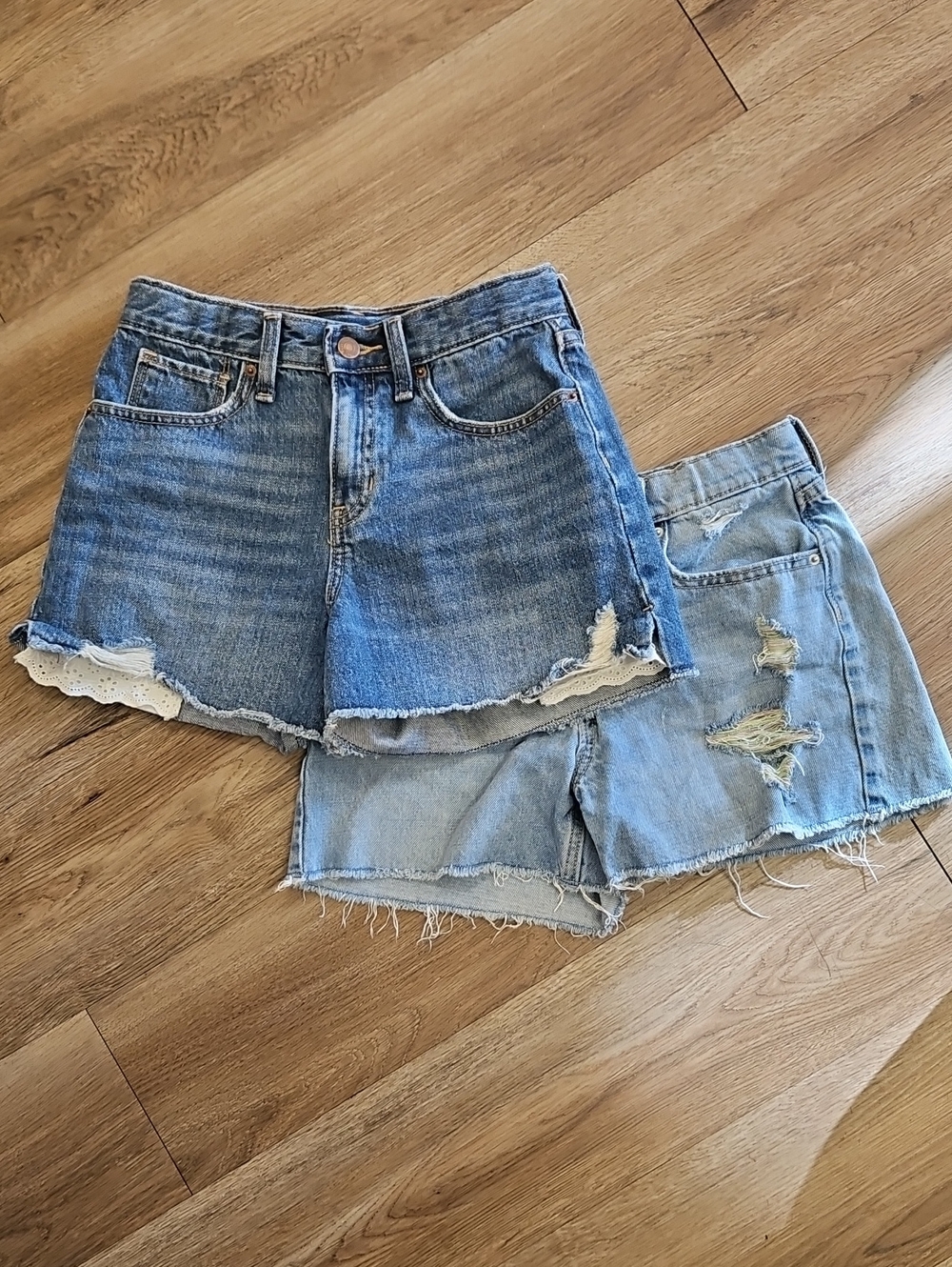 2 Pairs Girls Sz 14 Old Navy Denim Shorts